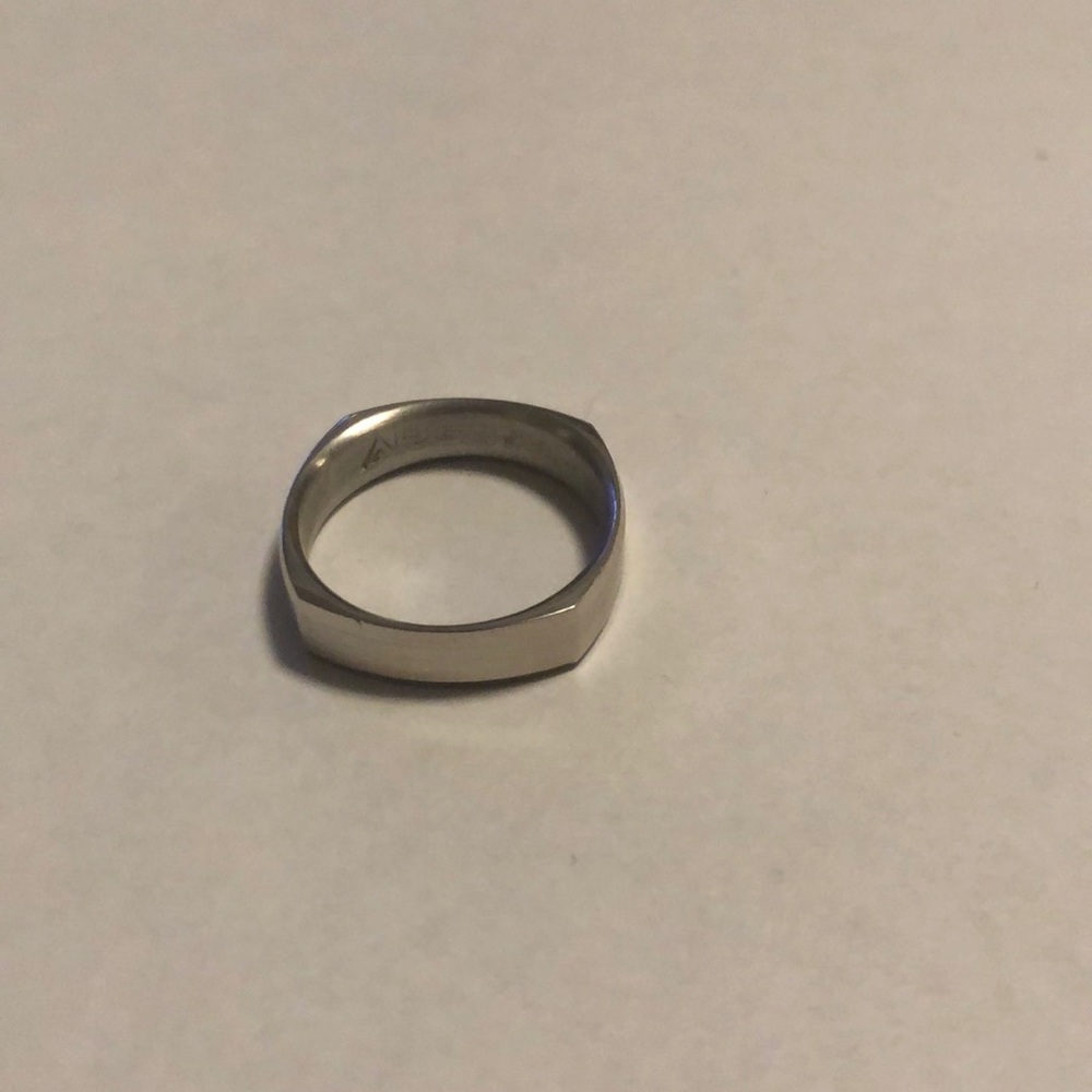 Unique Square Sterling Silver Band